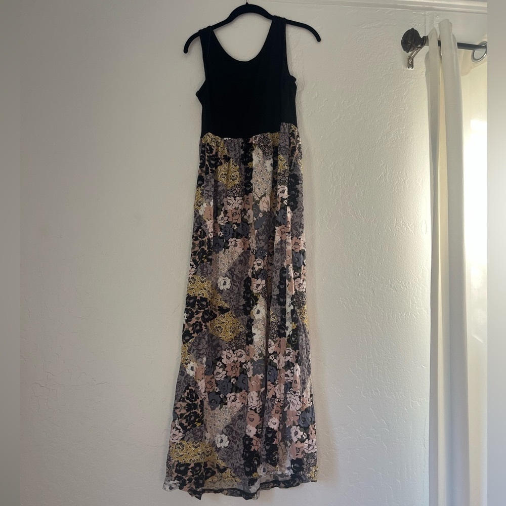 Vintage Nicole Miller Floral Maxi Dress